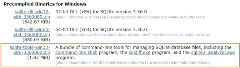 Cómo instalar SQLite en Windows 10